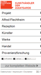 Mobile Screenshot of alfredflechtheim.com
