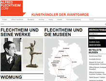 Tablet Screenshot of alfredflechtheim.com